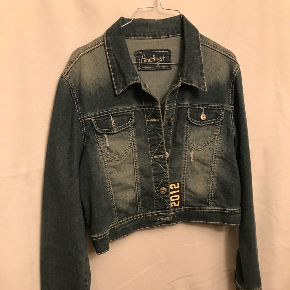 Chic Upcycled Denim Jacket
